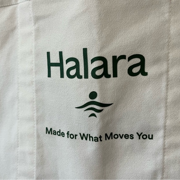 HALARA Green and White Large Tote Bag - Picture 3 of 11